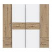 Forte Шафа 200 см з висувними ящиками Narago, дуб Artisan/білий, KLTS62324-C830 - Home Club, зображення 2
