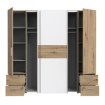 Forte Шафа 200 см з висувними ящиками Narago, дуб Artisan/білий, KLTS62324-C830 - Home Club, зображення 3