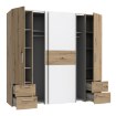 Forte Шафа 200 см з висувними ящиками Narago, дуб Artisan/білий, KLTS62324-C830 - Home Club, зображення 5