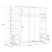 Forte Шафа 200 см з висувними ящиками Narago, дуб Artisan/білий, KLTS62324-C830 - Home Club, зображення 7