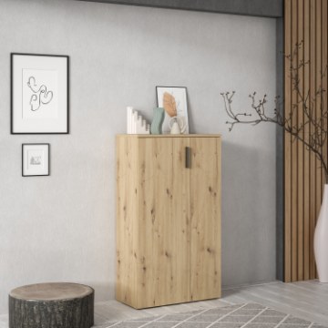 Forte Шкафчик для обуви 70 см Net106, дуб Artisan, BTS321-D78 - Home Club