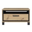 Forte Кавовий столик у стилі лофт з поличкою та шухлядою 80x60 см Trondheim Дуб Artisan/Дуб чорний, TDHT514-C773 - Home Club, зображення 2