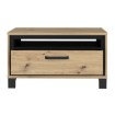 Forte Кавовий столик у стилі лофт з поличкою та шухлядою 80x60 см Trondheim Дуб Artisan/Дуб чорний, TDHT514-C773 - Home Club, зображення 3