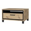 Forte Кавовий столик у стилі лофт з поличкою та шухлядою 80x60 см Trondheim Дуб Artisan/Дуб чорний, TDHT514-C773 - Home Club, зображення 6