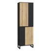 Forte Шафа 70 см Quayle Чорний/Дуб Mauvella, QXLS721-M733 - Home Club, зображення 4