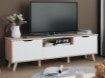 Forte Тв-тумба 180 см Vankka «Дубовая доска»/Белый, VNKT131-L25 - Home Club