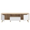 Forte Тв-тумба 180 см Vankka «Дубовая доска»/Белый, VNKT131-L25 - Home Club, изображение 5