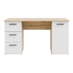 Forte Письмовий стіл 140 см Net 106 Дуб Artisan / Білий, MT311-C804 - Home Club, зображення 2