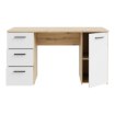 Forte Письмовий стіл 140 см Net 106 Дуб Artisan / Білий, MT311-C804 - Home Club, зображення 3