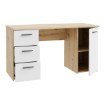 Forte Письмовий стіл 140 см Net 106 Дуб Artisan / Білий, MT311-C804 - Home Club, зображення 5