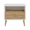 Forte Шафка 60 см Harllson, білий/дуб Mauvella, HLTK111EC-M793 - Home Club, зображення 2