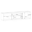 Forte Тв-тумба с ящиками, 200 см, Lewisville, Secret Grey/Дуб Mauvella, LWST131-M742 - Home Club, изображение 7