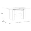 Forte Стіл 140 см Tables, дуб «Сонома», EST41-D30 - Home Club, зображення 7