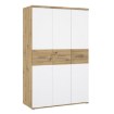 Forte Шафа 120 см Winnie Дуб Artisan/Білий, WNS831-C830 - Home Club, зображення 4