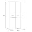 Forte Шафа 120 см Winnie Дуб Artisan/Білий, WNS831-C830 - Home Club, зображення 7