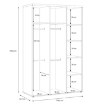 Forte Шафа 120 см Winnie Дуб Artisan/Білий, WNS831-C830 - Home Club, зображення 8