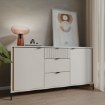 Forte Комод 160 см Seravel, цвет «Песочный»/«Дуб Маувелла», SVLK231-Q112 - Home Club