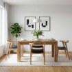 Forte Раздвижной стол 160x90 см Trondheim, дуб Artisan, ALCT44-D78 - Home Club
