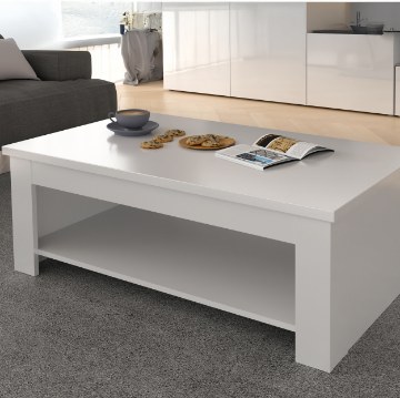 Forte Столик 110 см Coffee Tables, белый / белый глянцевый, DURT511-C04 - Home Club