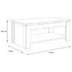 Forte Столик 110 см Coffee Tables Білий / Білий глянцевий, DURT511-C04 - Home Club, зображення 8