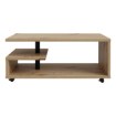 Forte Кавовий столик на коліщатках 105x60 см Bailey, дуб Artisan, BL1T01-D78 - Home Club, зображення 2