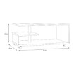 Forte Кавовий столик на коліщатках 105x60 см Bailey, дуб Artisan, BL1T01-D78 - Home Club, зображення 4