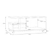 Forte Кавовий столик на коліщатках 105x60 см Bailey, дуб Artisan, BL1T01-D78 - Home Club, зображення 5