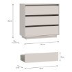 Forte Комода 95 см Tahoe, пісочний, TAHK211-U60 - Home Club, зображення 8