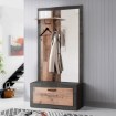 Forte Передпокій 95 см Zumba, бетон, темно-сірий / Old – Wood Vintage, ZMBD04-C764 - Home Club
