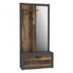 Forte Передпокій 95 см Zumba, бетон, темно-сірий / Old – Wood Vintage, ZMBD04-C764 - Home Club, зображення 4