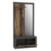Forte Передпокій 95 см Zumba, бетон, темно-сірий / Old – Wood Vintage, ZMBD04-C764 - Home Club, зображення 5