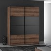 Forte Розсувна шафа 170 см Dreamer «Шляхетний дуб»/«Чорний дуб», RMRS824E1-N09 - Home Club