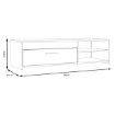 Forte Тумба під телевізор 120 см Paco Old – Wood Vintage/Бетон, PCOT11-C754 - Home Club, зображення 6