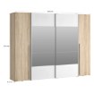 Forte Шкаф 270 см Narago, дуб «Сонома»/белый, RXGS82511-Q45F - Home Club, изображение 9