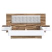 Forte Ліжко з тумбочками 180x200 см Modern Way Дуб Клепковий/Білий, MRWL2182-C811 - Home Club, зображення 3