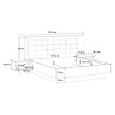 Forte Ліжко з тумбочками 180x200 см Modern Way Дуб Клепковий/Білий, MRWL2182-C811 - Home Club, зображення 7