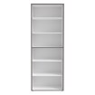 Forte Открытый стеллаж 85 см Keflavik, белый/графитовый, KFLR823-J53 - Home Club