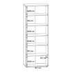 Forte Открытый стеллаж 85 см Keflavik, белый/графитовый, KFLR823-J53 - Home Club, изображение 5
