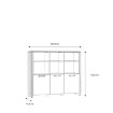 Forte Стеллаж 136 см Clif Old – Винтажное дерево/Тёмно-серый бетон, CLFR331-C546 - Home Club, изображение 7