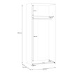 Forte Шкаф 80 см Econobox, белый, ECBS822-120 - Home Club, изображение 7