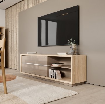 Forte Шкаф 185 см Ficar «Дуб Рива»/«Сосна Имбиа», FCRT222LB-Q288 - Home Club
