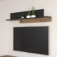 Forte Полка в стиле лофт 155 см Hayato, черная/альпийская ель, HYTB011L-M215 - Home Club