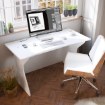 Forte Білий письмовий стіл 140x65 см, UTPB202-Z12M - Home Club