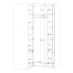 Forte Шкаф 117 см Panoptik, дуб «Рива»/песочный, PNPS926-Q170 - Home Club, изображение 13