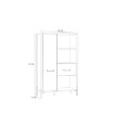 Forte Напівокритий стелаж 95 см Oriental Tree Дуб Bartex/Чорний, HUDR422R-M524 - Home Club, зображення 4