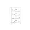 Forte Напівокритий стелаж 95 см Oriental Tree Дуб Bartex/Чорний, HUDR422R-M524 - Home Club, зображення 5