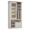 Forte Витрина шириной 110 см с ящиком Duro, белая сосна/античный дуб, DURV821L-T75 - Home Club, изображение 6