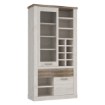 Forte Витрина шириной 110 см с ящиком Duro, белая сосна/античный дуб, DURV821L-T75 - Home Club, изображение 7