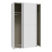 Forte Розсувна шафа 120 см Schach&Matt, біла, SHMS62231-120 - Home Club, зображення 5