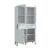 Forte Витрина шириной 100 см с ящиками Penkridge, цвет «Secret Grey»/«Dąb Szlachetny», PKDV721-M848 - Home Club, изображение 8